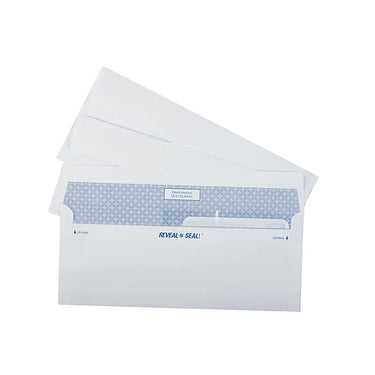 Staples Reveal-N-Seal Security Tinted #8 Business Envelopes, 3 5/8